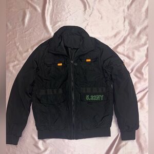 Black Tactical Utility Jacket Women’s Medium Cargo Pockets